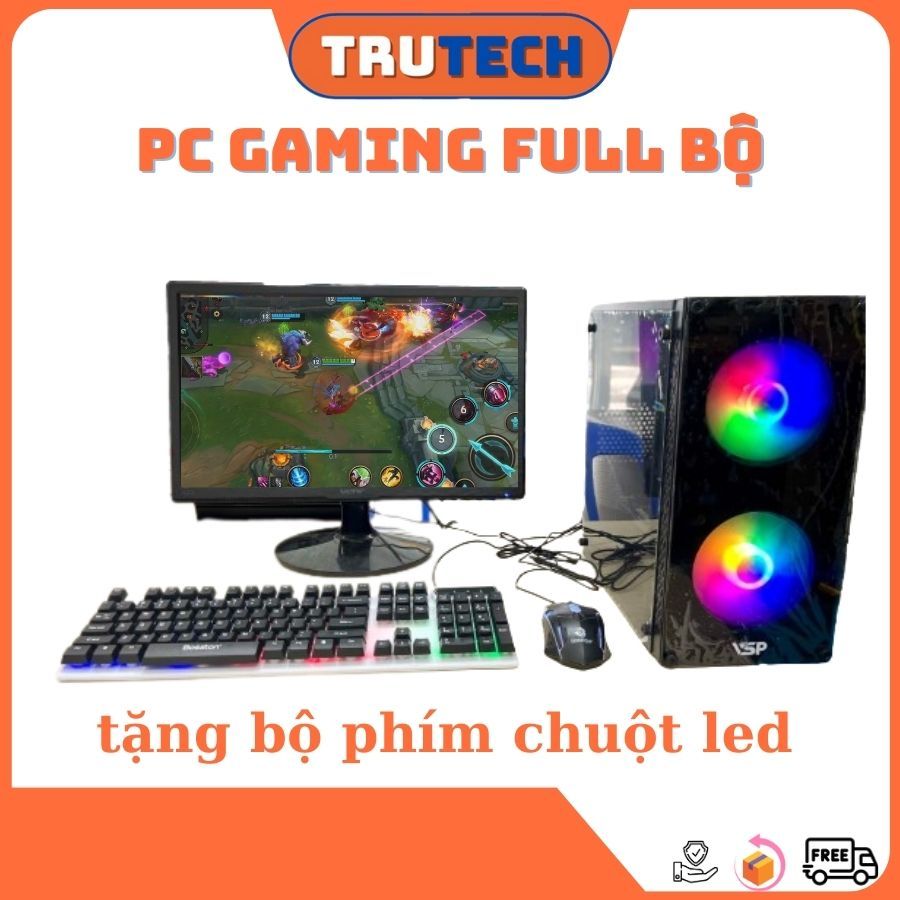Máy tính để bàn PC Gaming full bộ giá rẻ Trutech
