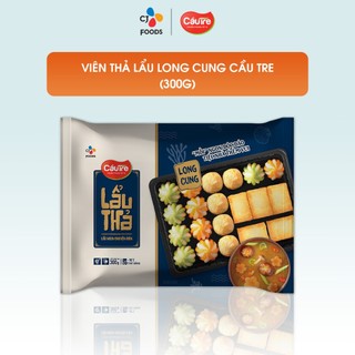 [HCM] Set viên thả lẩu thập cẩm Long Cung Cầu Tre 300g (cá viên phô mai, đậu hũ hải sản, chả cá rau củ, cá viên lốcxoáy)