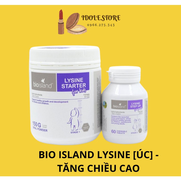 Bột Lysine Milk Tăng Chiều Cao Bio Island Lysine Starter for Kids