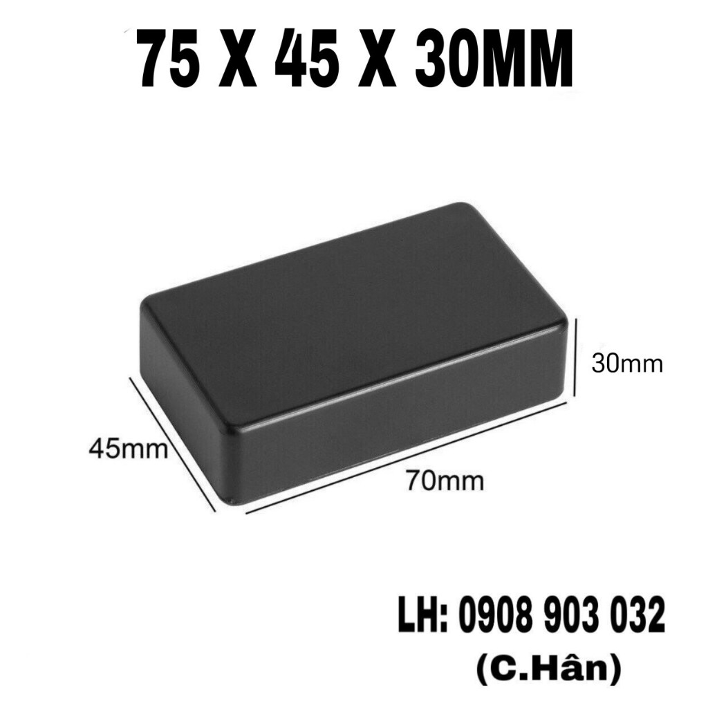 Bán sỉ 100 hộp 70x45x30mm ( hộp gài) - Hộp đựng mạch điện tử.