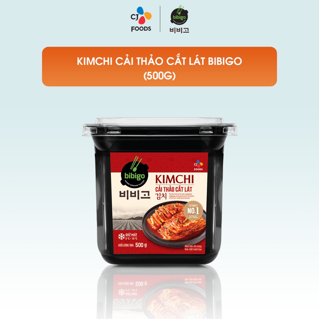 [Tặng Kimchi đơn từ 199k] Kim chi Hàn Quốc Bibigo cải thảo Chay/ Mặn/ Ít cay - Hộp 500g