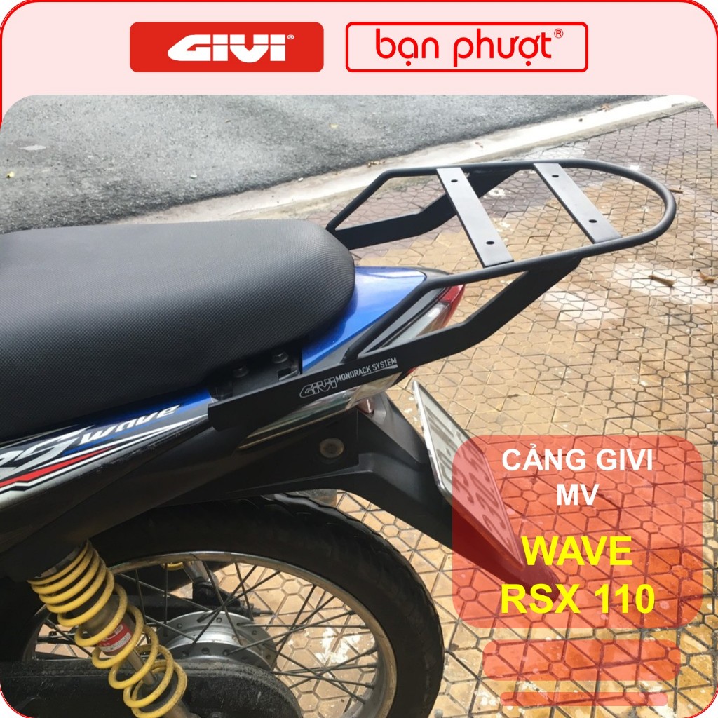 Cảng Givi Wave RSX 110, Wave RSX FI AT (2010,2011) - Baga Givi Sau Xe Wave RSX 110, Wave RSX FI AT
