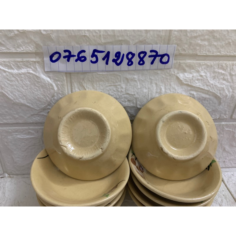 Sét 2 chén chấm bông kem
