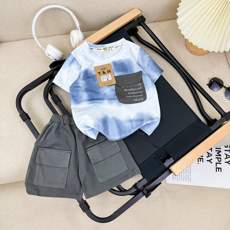 Set loang quần kaki bé trai