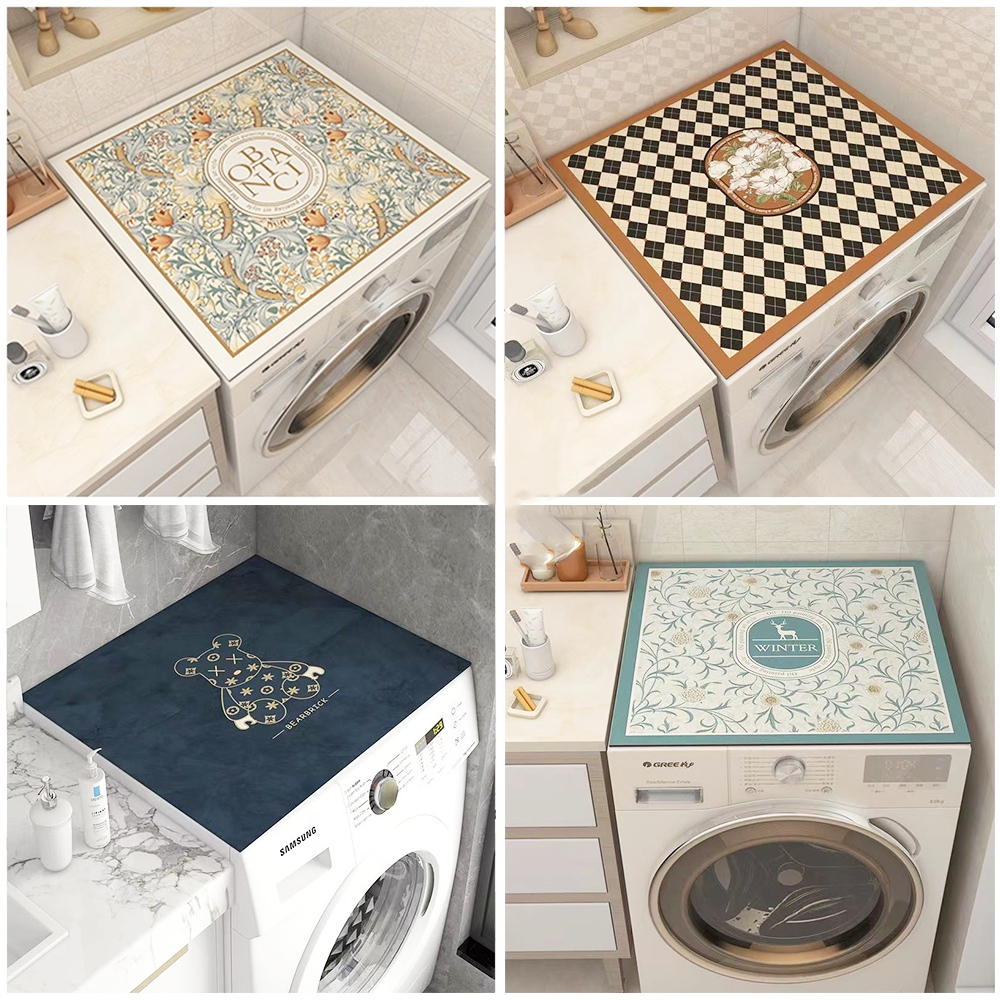 Vỏ bọc máy giặt, tủ lạnh, lò vi sóng chống bụi bẩn dầu mỡ, chất liệu Da Nappa + Cao su chống trượt