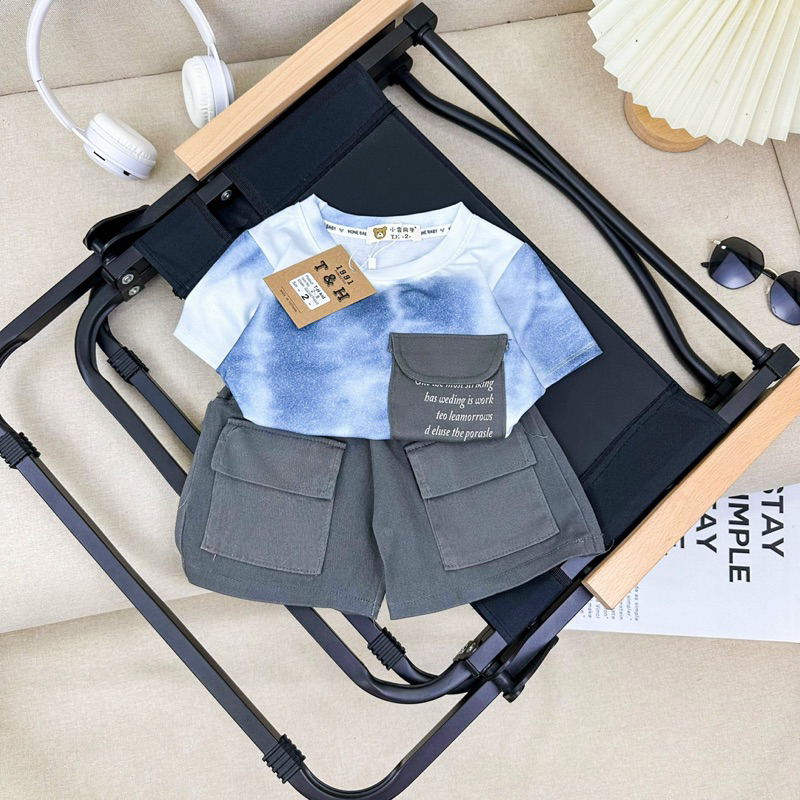 Set loang quần kaki bé trai