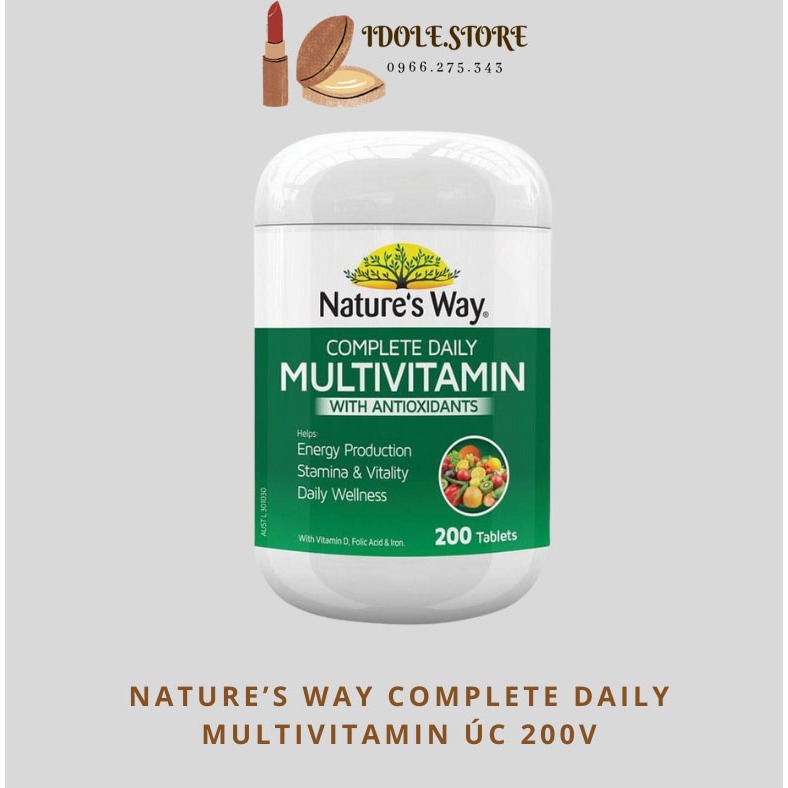Vitamin Tổng Hợp  Nature’s Way Complete Daily Multivitamin - 200 Viên