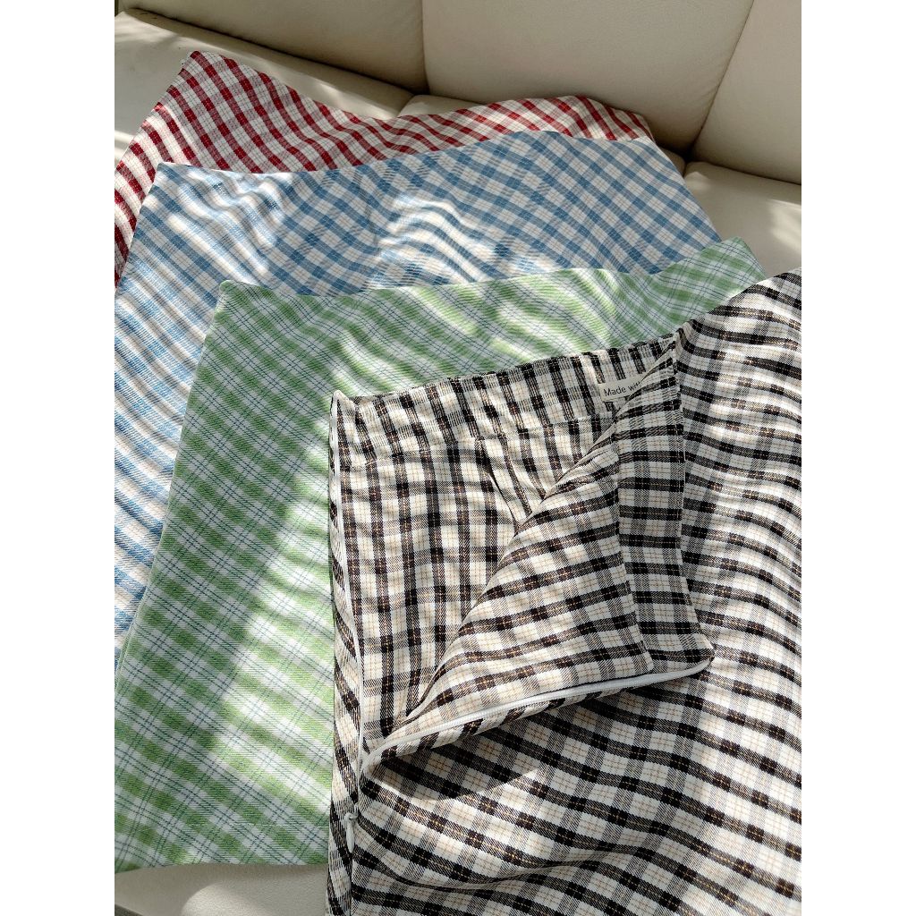 Chân váy 2yk skirt kẻ caro form chữ A có lót trong