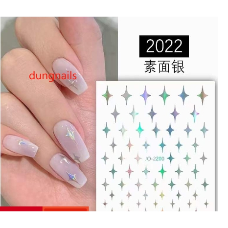 MÃ STICKER SAO DỌC LẤP LÁNH . JO2022