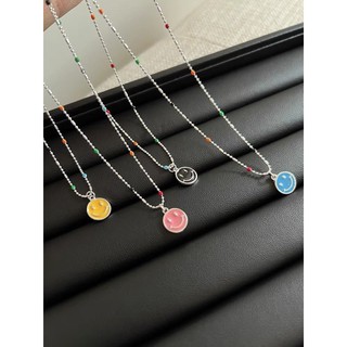 Dây chuyền mặt cười cườm màu
