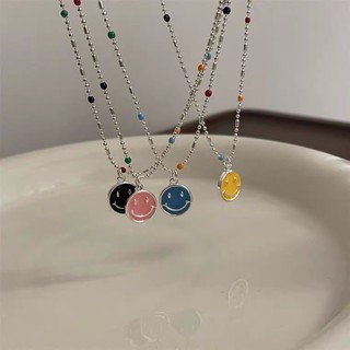 Dây chuyền mặt cười cườm màu