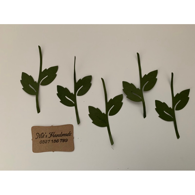 Cây lá làm thiệp Handmade