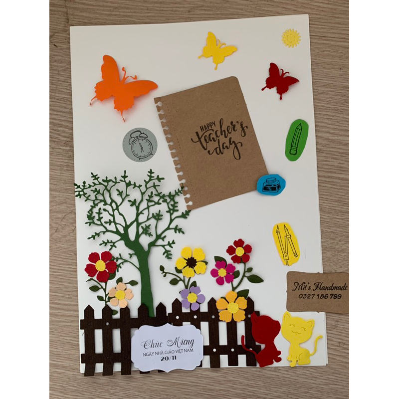 10 Lá nhiều nhánh làm thiệp Handmade