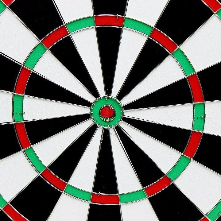 Bảng phi tiêu gỗ 2 mặt, đường kính 40cm