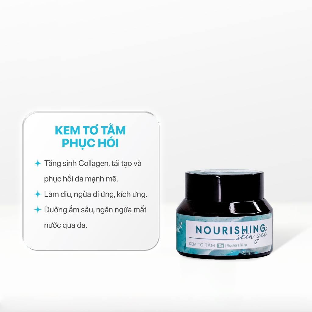 Kem Phục Hồi Thải Corticoid Cho Bà Bầu Tái Tạo Collagen, Làm Dịu Da- Nourishing Skin Gel GUO 30gr