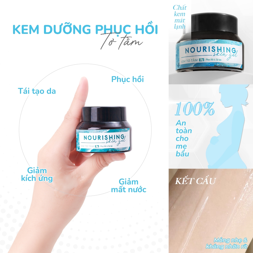 Kem Phục Hồi Thải Corticoid Cho Bà Bầu Tái Tạo Collagen, Làm Dịu Da- Nourishing Skin Gel GUO 30gr