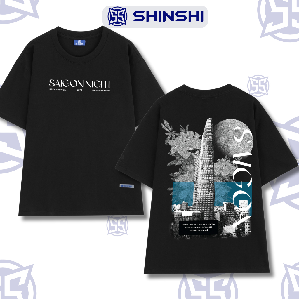Áo Thun Unisex Tay Lỡ SHINSHI SÀI GÒN NIGHT S04