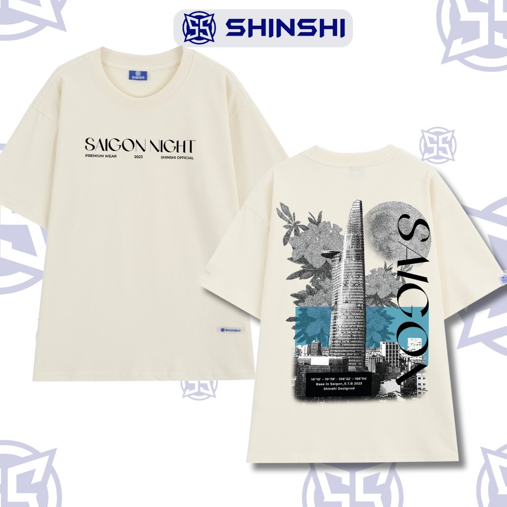 Áo Thun Unisex Tay Lỡ SHINSHI SÀI GÒN NIGHT S04