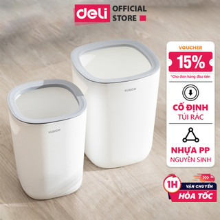 Thùng Rác Có ĐaI Cố Định Túi Rác DELI -Sọt Rác Nhựa Nguyên Sinh Hạn Chế Mùi Hôi Tiết Kiệm Không Gian