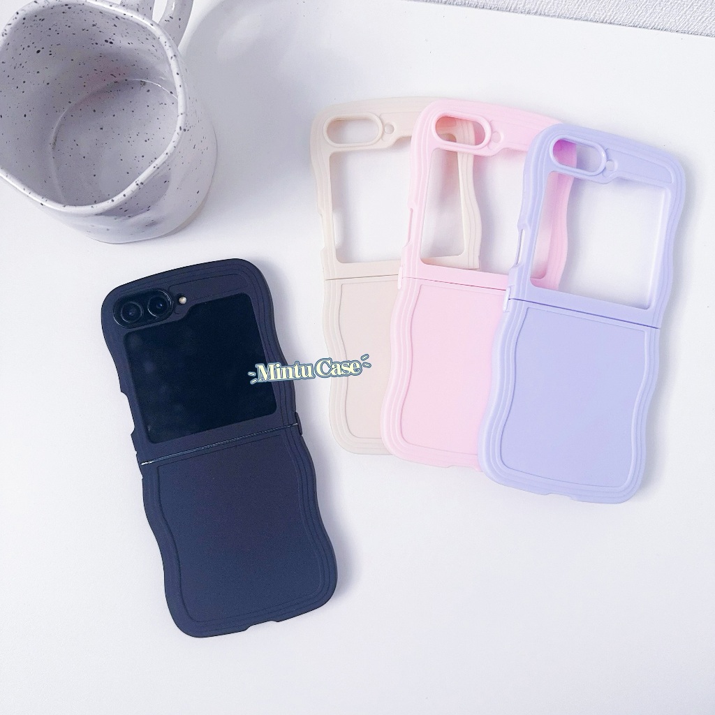 Ốp lưng dẻo màu gợn sóng Samsung Galaxy Z Flip5 5G / Z Flip 5 basic