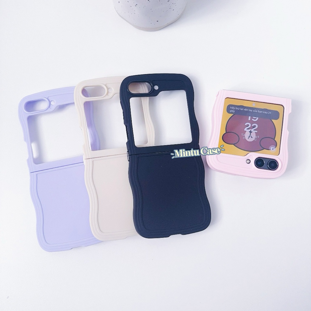 Ốp lưng dẻo màu gợn sóng Samsung Galaxy Z Flip5 5G / Z Flip 5 basic