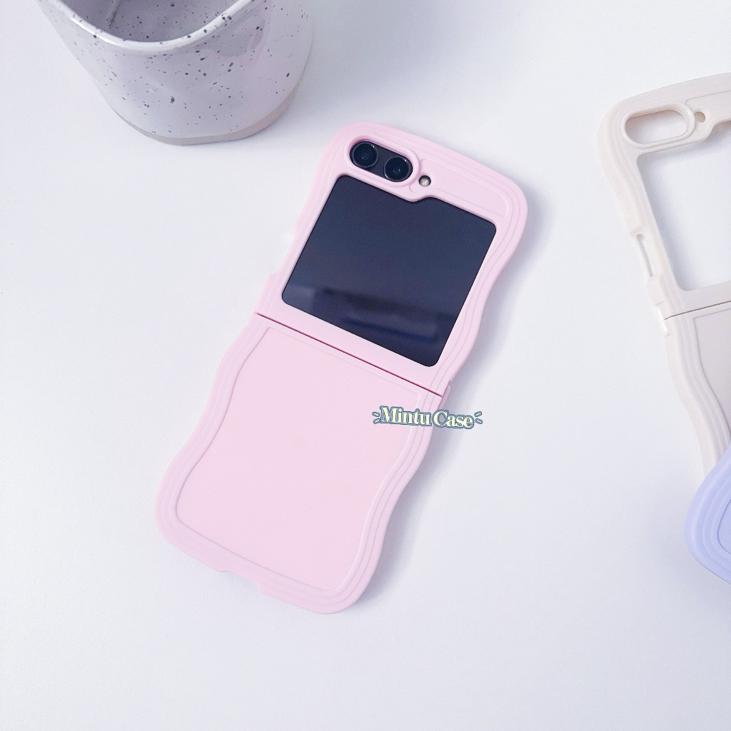 Ốp lưng dẻo màu gợn sóng Samsung Galaxy Z Flip5 5G / Z Flip 5 basic