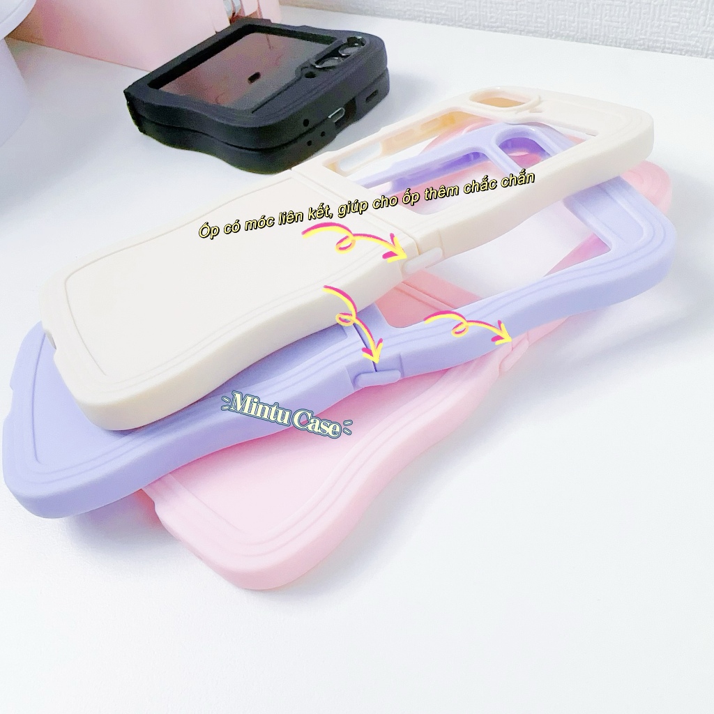 Ốp lưng dẻo màu gợn sóng Samsung Galaxy Z Flip5 5G / Z Flip 5 basic