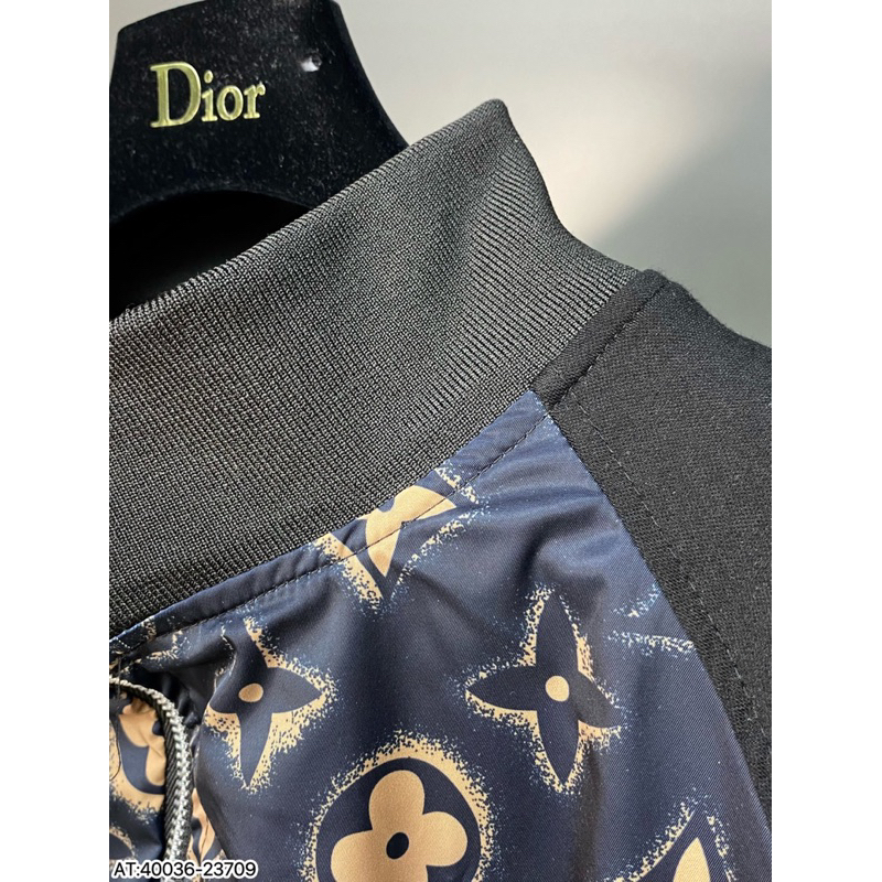 Áo Khoác nam BOMBER LV họa tiết vân phong cách trẻ trung form chuẩn