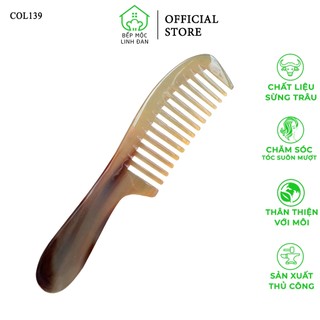 Lược sừng răng thưa xuất nhật size 20cm hahanco chải tóc xoăn tóc kiểu