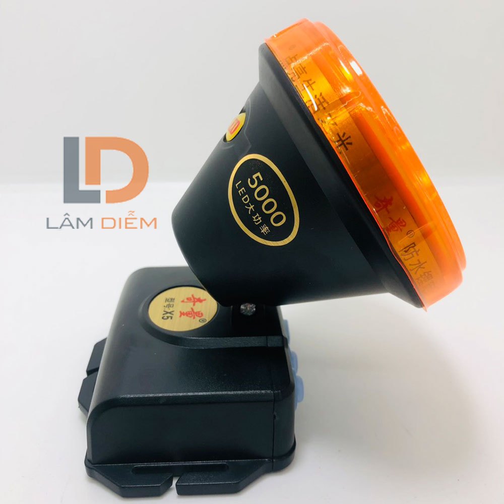 Đèn pin đội đầu pin sạc công suất lớn siêu sáng 3 chế độ X5 - 530