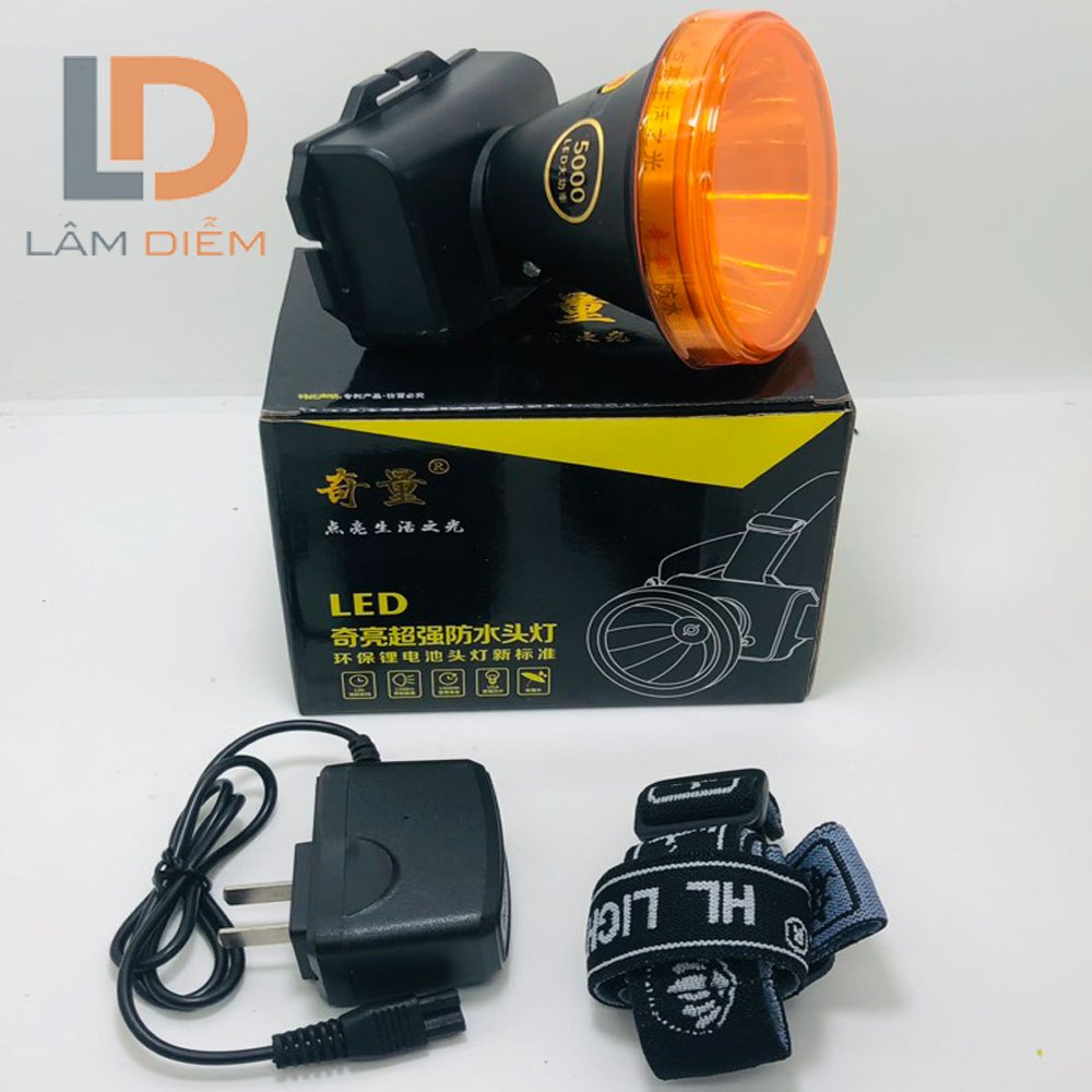 Đèn pin đội đầu pin sạc công suất lớn siêu sáng 3 chế độ X5 - 530