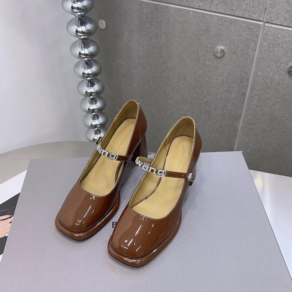 Giày Cao Gót Đế Vuông Quai Phối Chữ Thời Trang DESI 2359-3