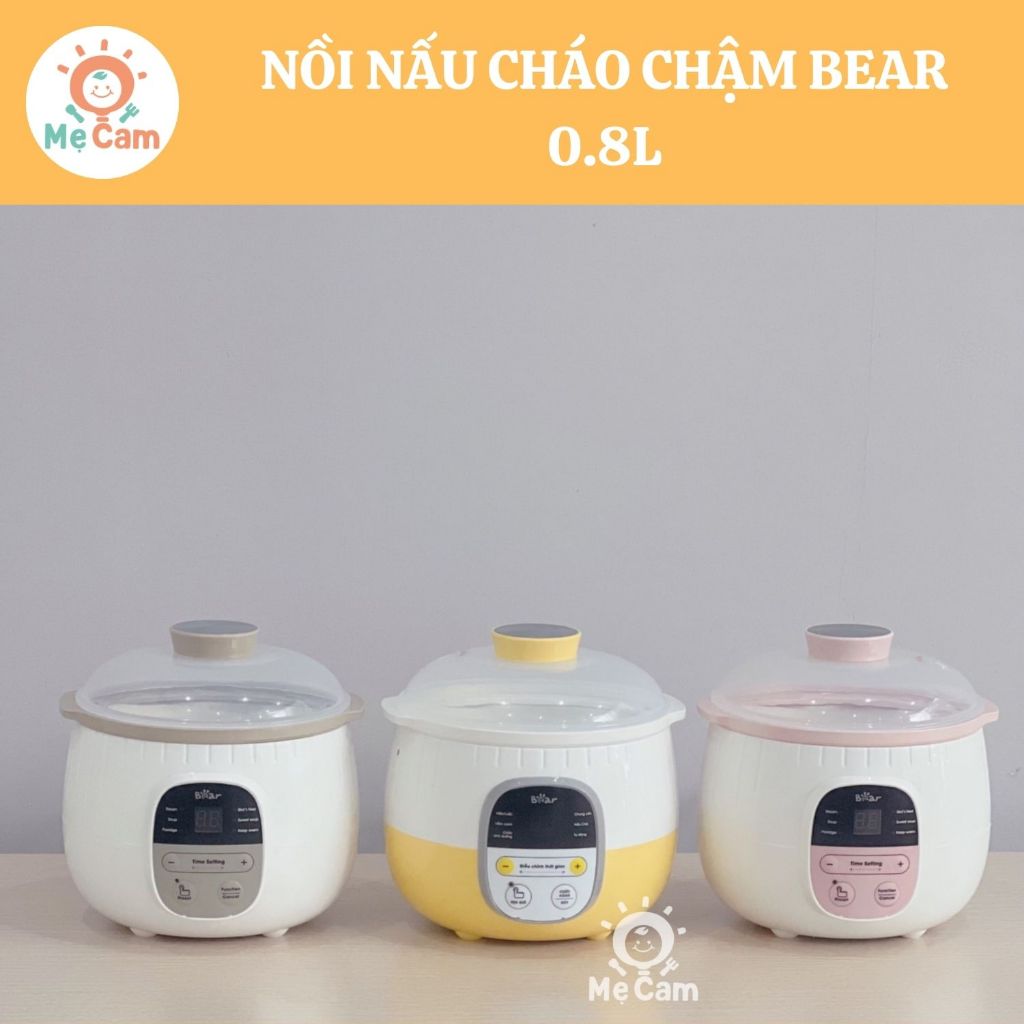 Nồi nấu cháo chậm Bear 0.8L