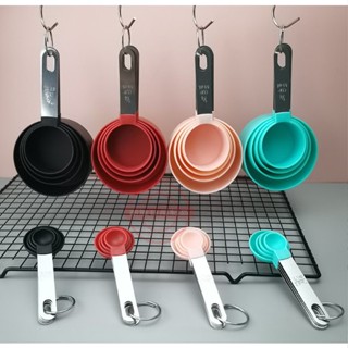 Bộ muỗng cốc thìa đong định lượng 8 món nhiều kích cỡ làm bánh