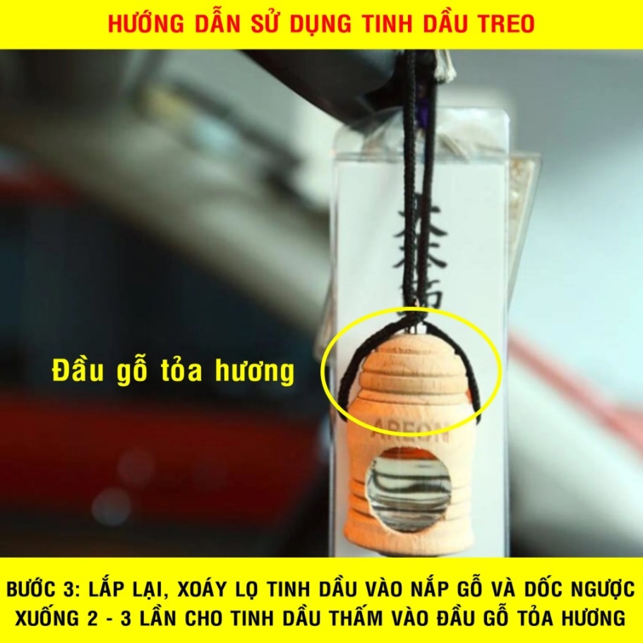 Tinh dầu treo xe ô tô Areon hương hoa quả kết hợp