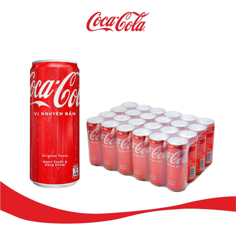 coca cola lon thùng 24 lon x 320ml