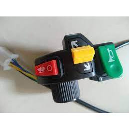 Cụm công tắc xi nhan, đèn, còi cho xe đạp điện