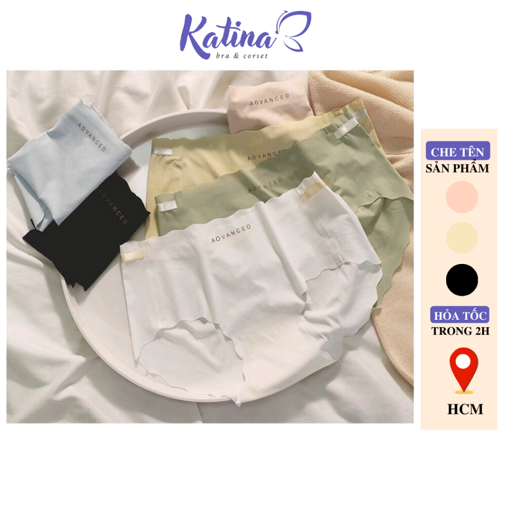 KTA82 COMBO 10 Quần Lót Su Đúc Không Đường May KATINA Không Lộ Viền Chất Su Mát Lạnh Đáy Quần Kháng Khuẩn