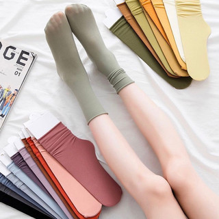 SÉT 5 ĐÔI TẤT NHÚN PASTEL CỔ CAO