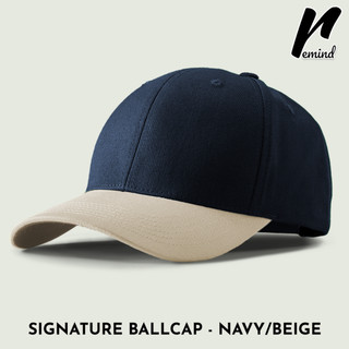 Nón Lưỡi Trai Màu Xanh Be Reckless Capman, Nón Kết Unisex Signature Vải Kaki Cotton