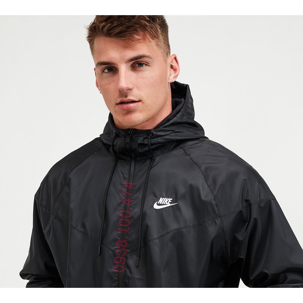 Áo khoác dù Nike chính hãng 2 lớp có mũ trùm đầu chất vải xịn chống thấm nước