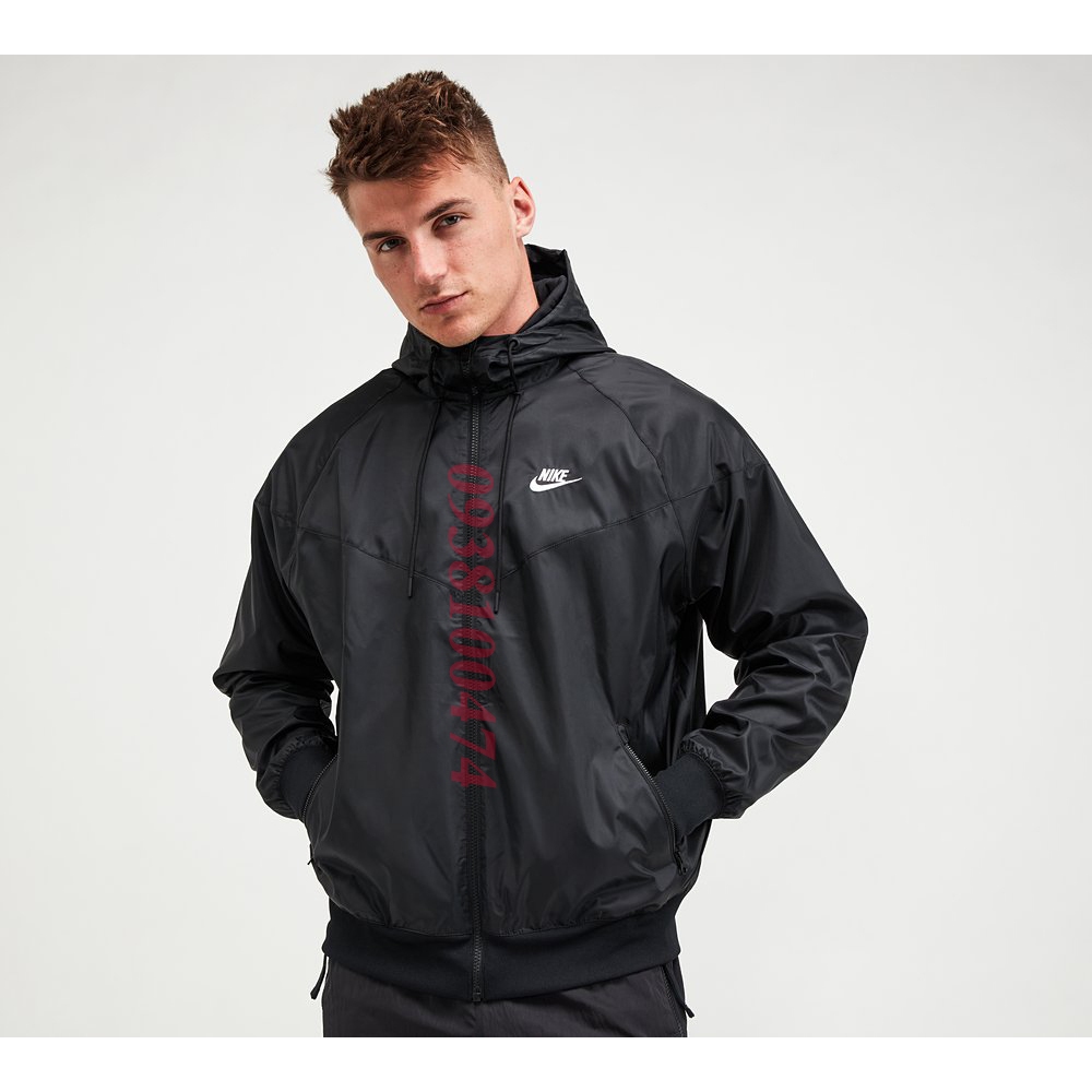 Áo khoác dù Nike chính hãng 2 lớp có mũ trùm đầu chất vải xịn chống thấm nước