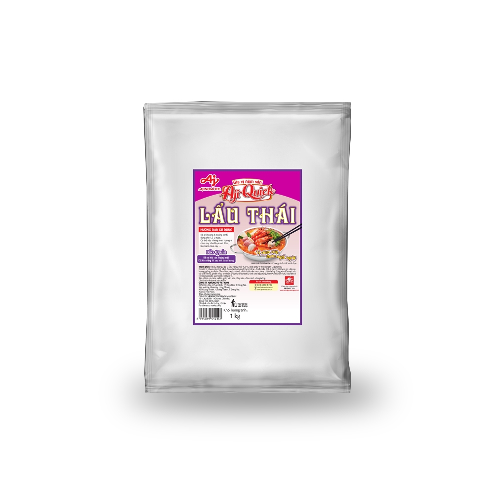 Gia Vị Nêm Sẵn Aji-Quick® Lẩu Thái 1kg/Gói