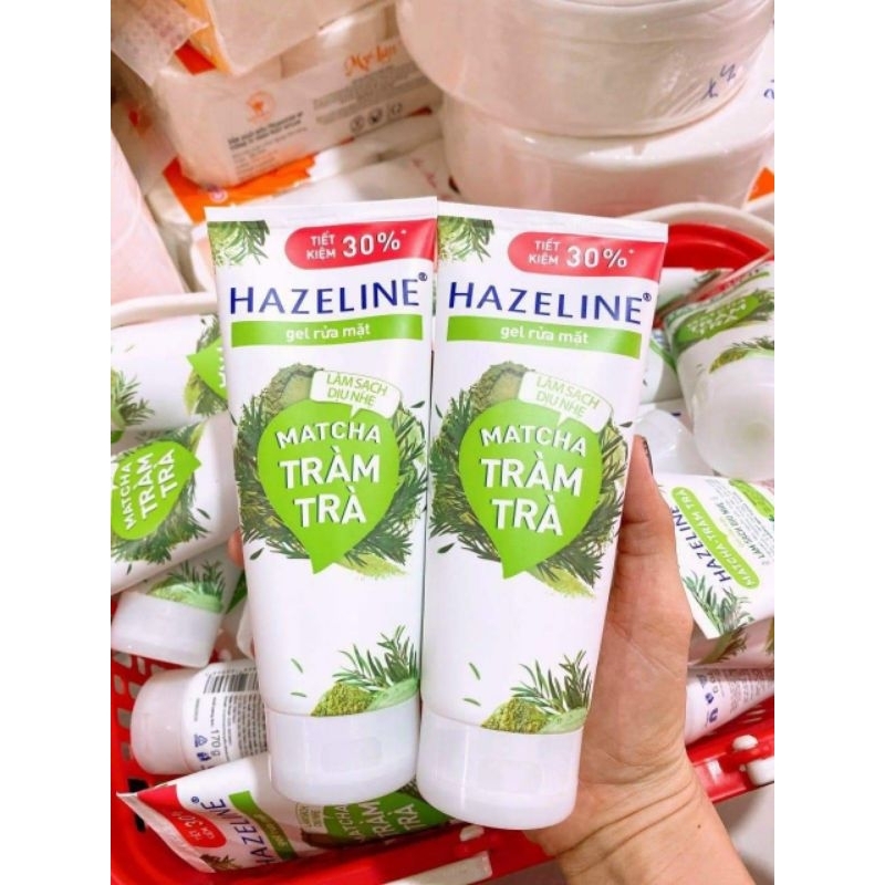 170 Gr - Sữa rửa mặt Hazeline matcha tràm trà ngừa mụn