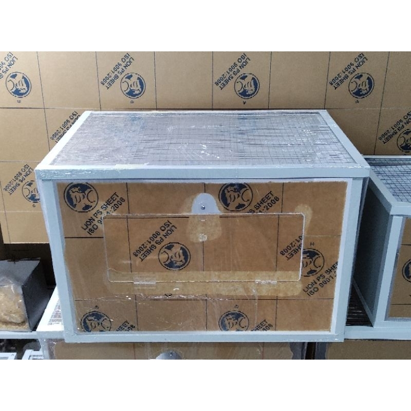 Chuồng mica hamster kích thước 60×40×40 1 mặt mica có cửa