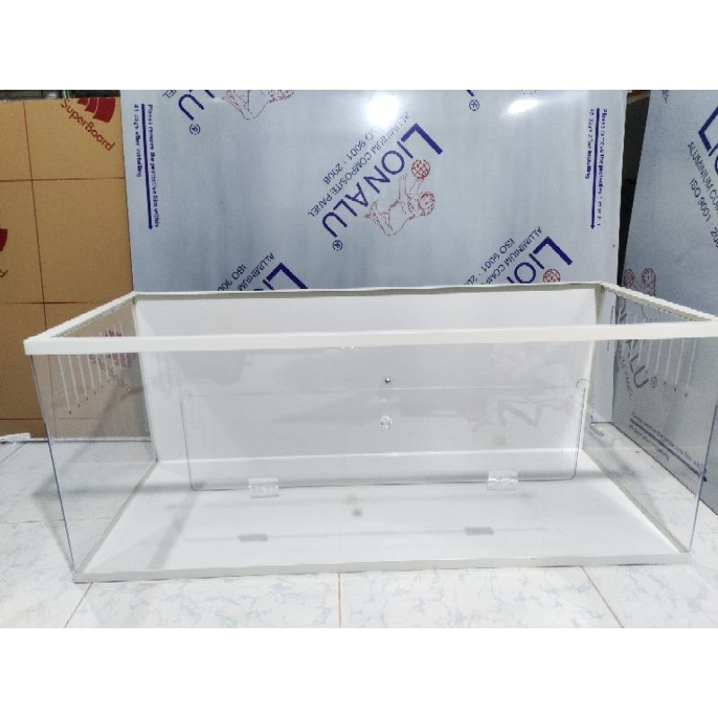 Chuồng mica hamster 3 mặt mica 80×40×40