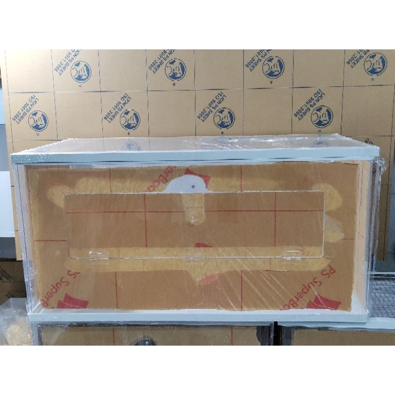 Chuồng mica hamster 3 mặt mica 80×40×40