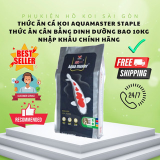 Thức ăn cá Koi Aquamaster Staple bao 10KG [ HÀNG CHUẨN 100% - CÓ TEM CHỐNG HÀNG GIẢ ]