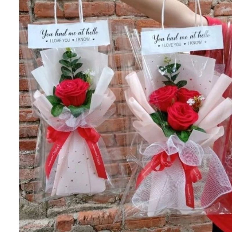 Túi trong đựng hoa..1--3bông