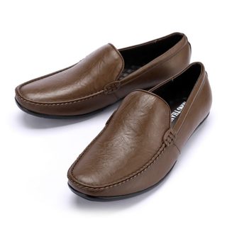 Hồng thạnh - giày lười đen da bò mềm mại - 6912